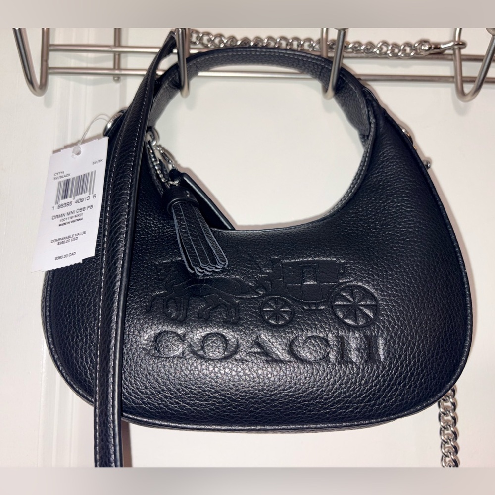 🖤 NWT Coach Mini Carmen Crossbody in Pebble Leather - CT774 - Picture 13 of 14